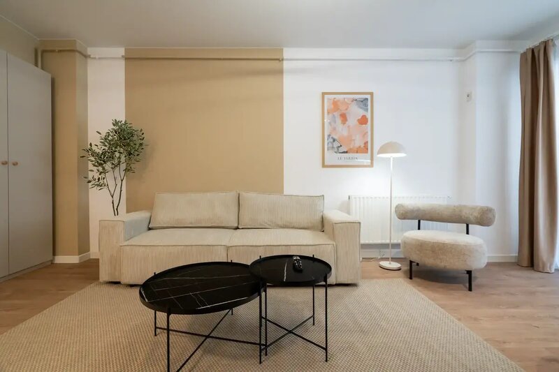 Nasaud 77, apartament 2 camere, mobilat cu designer, direct proprietar.
